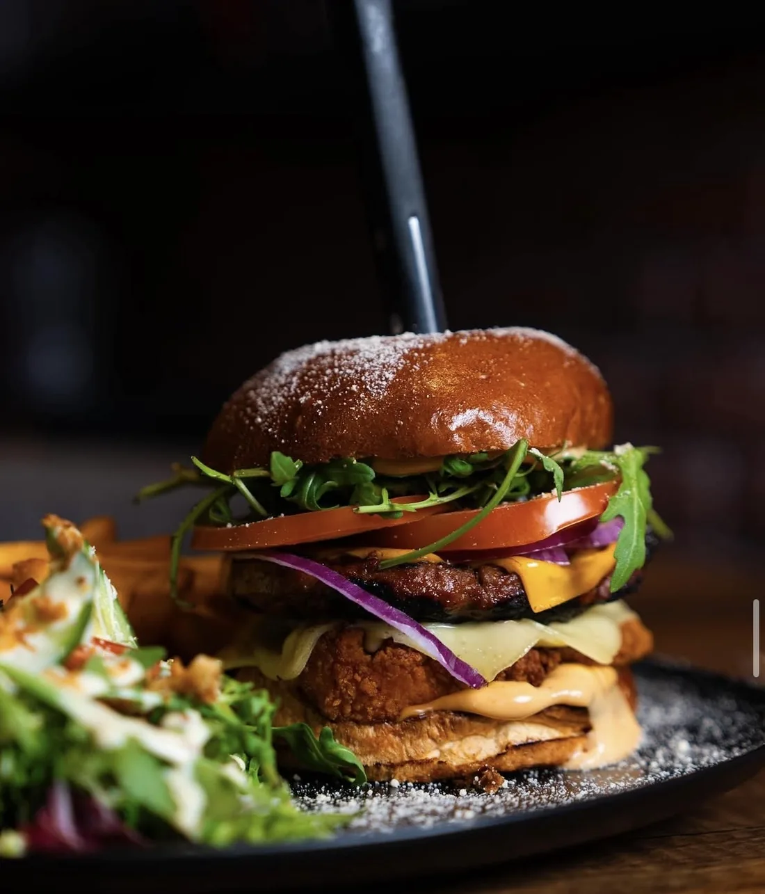 Plat servi au Manhattan Grill